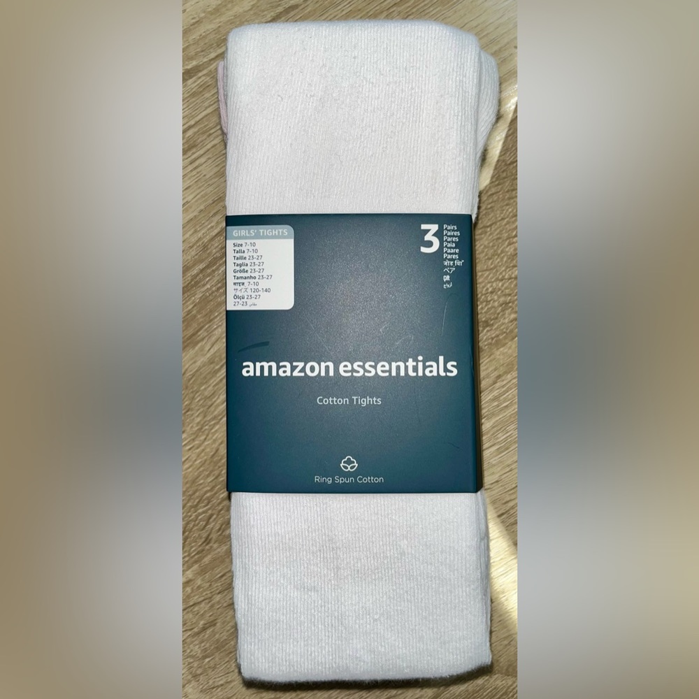 Amazon Essentials Girls Cotton Tights